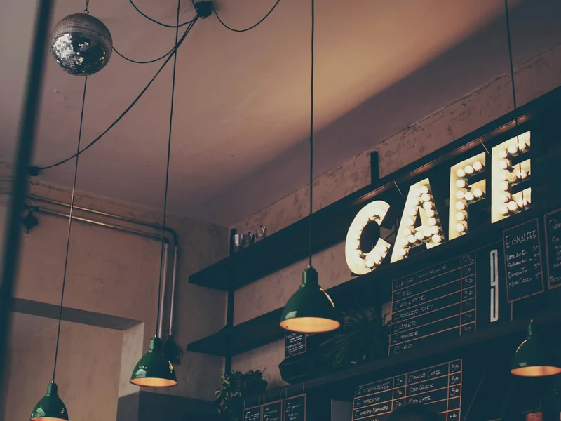 Cosy independent cafe inside a converted mill building